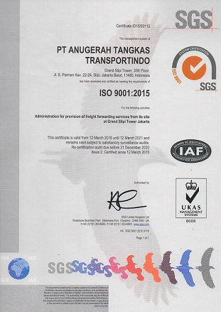 ISO 9001 2015 Certificate